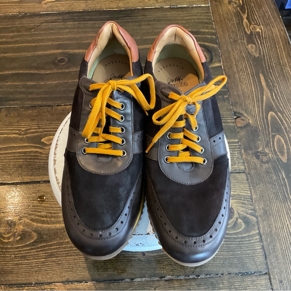 Men's Black and Brown Leather Shoes